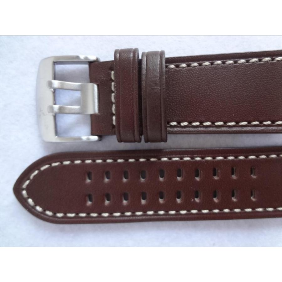 腕時計バンド Luminox用 26mm 茶色 本革 レザーベルト 茶 ブラウン