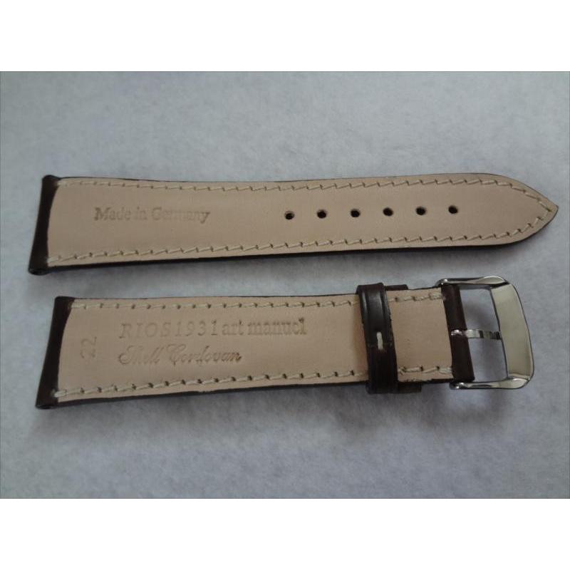 RIOS1931ニューヨークシェルコードバン22mmベルト バンド/モカ |  | 02