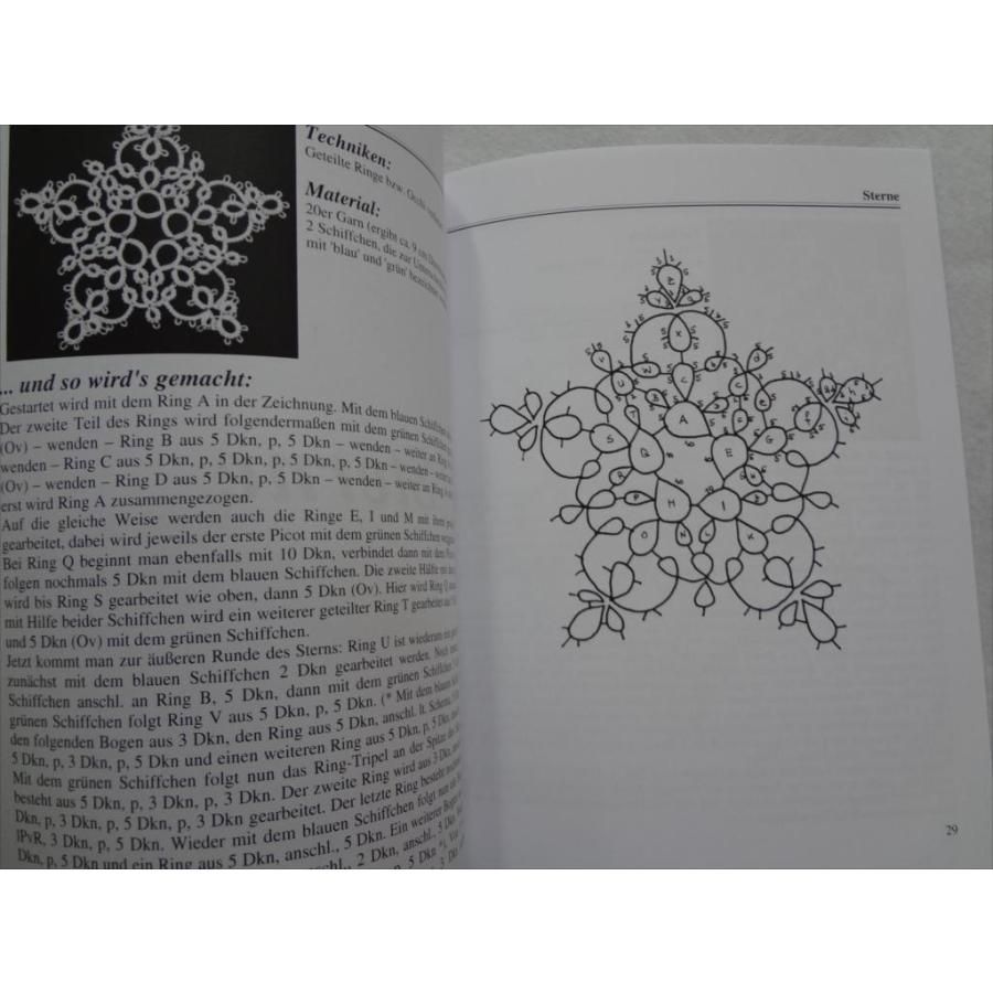 洋書　タティングレース　書籍 Tatting lace タティングレース 洋書 Occhi Mustersammlung : パーツ