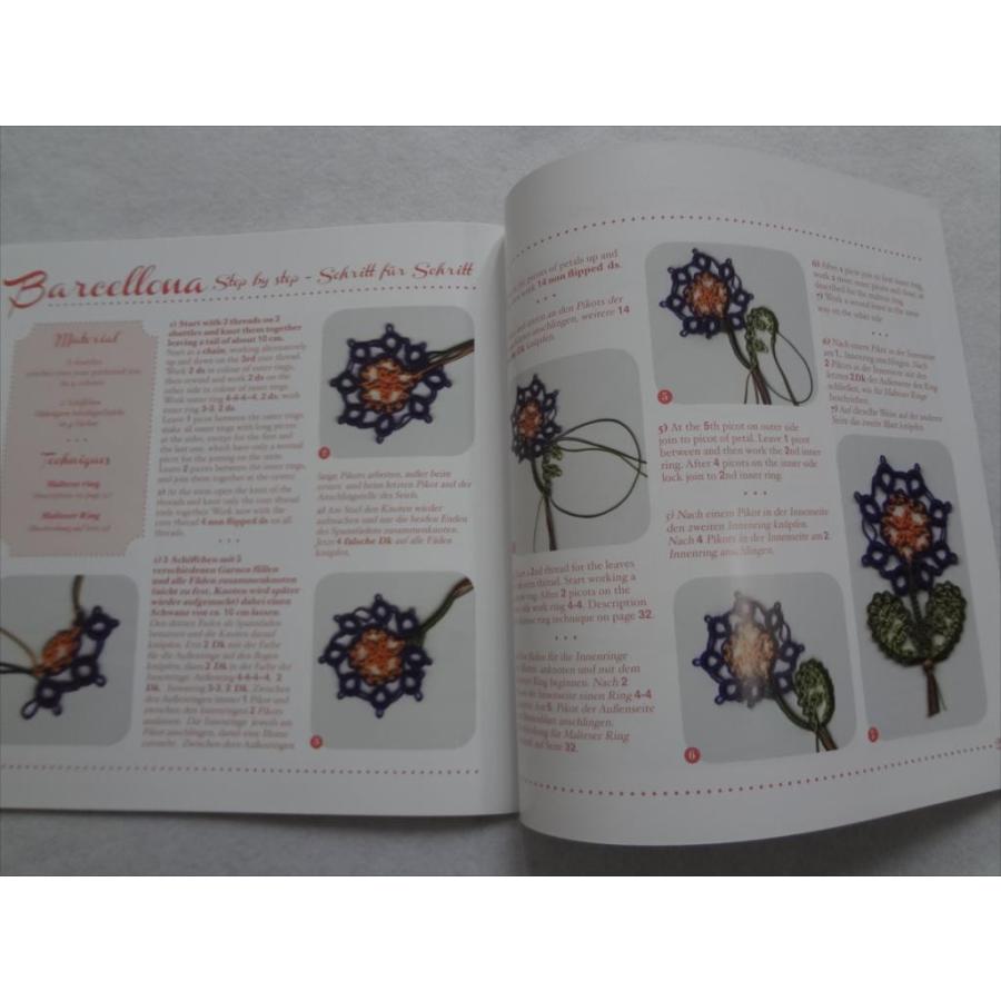 【海外代行業者様向け】Tatting patterns タティングレース　洋書 タティングレース Tatting lace 洋書 FANTASIA 4 Iris Niebach
