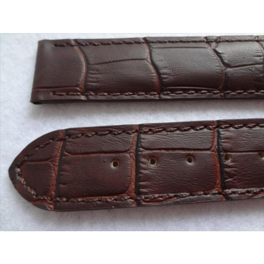 OMEGAスピードマスター用本革レザーベルト茶色 20mm バンド ブラウン