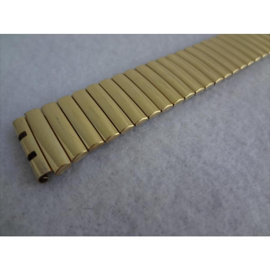 Swatch 腕時計用ステンレスバンド 伸縮タイプ ベルト 17mm ゴールド色