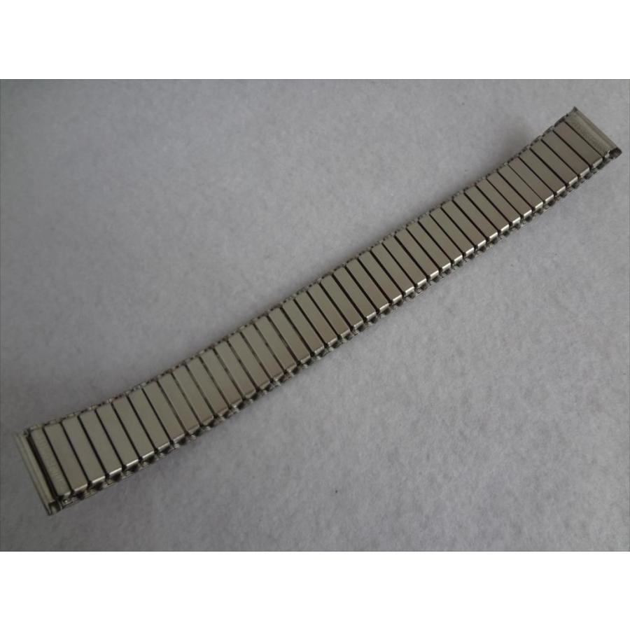 伸縮蛇腹ベルト 18mm 腕時計バンド シルバー色(Brushed, 艶消しタイプ