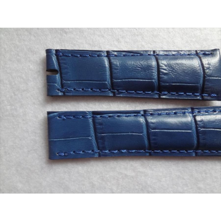 ロレックス デイトナ レザーベルト 20mm ロレックスDAYTONAデイトナ用ベルト 20mm 腕時計レザーバンド 青