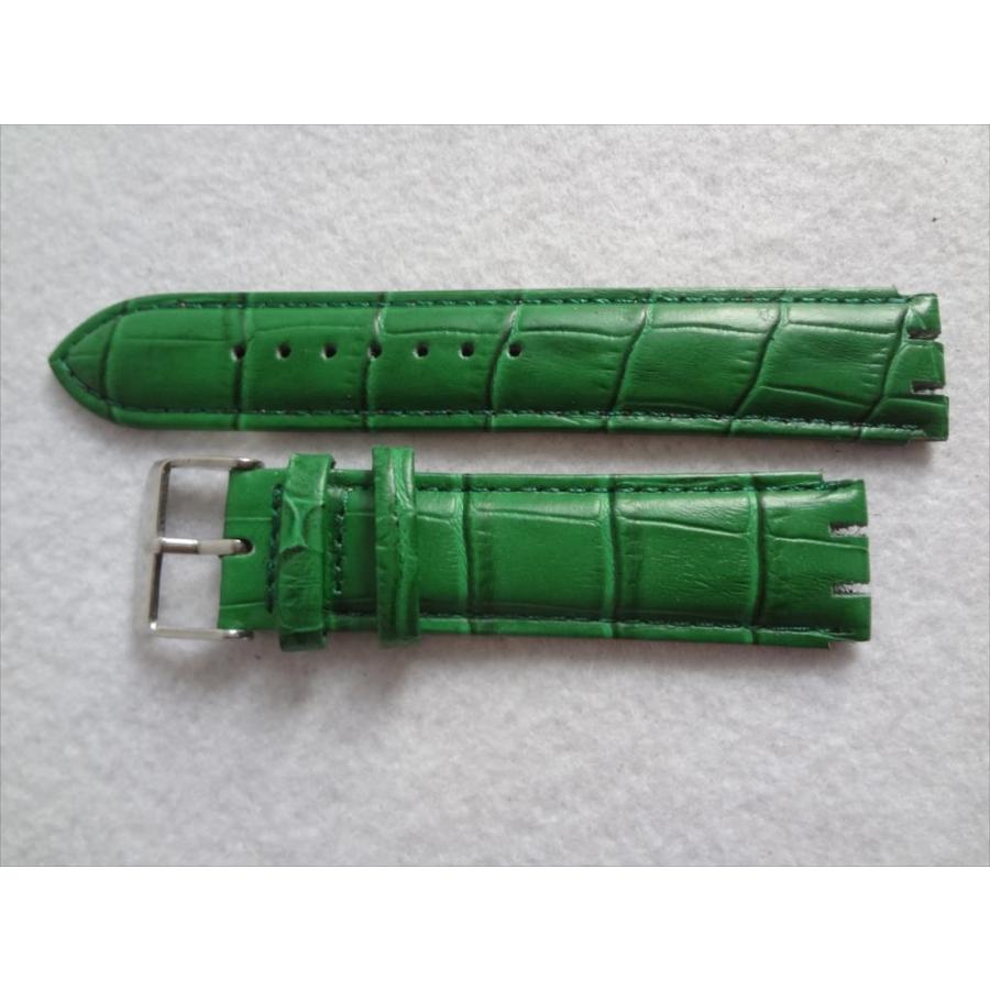 Swatch用 レザーバンド 腕時計交換ベルト mm 緑色 緑 グリーン Awa Ecワイド 通販 Yahoo ショッピング