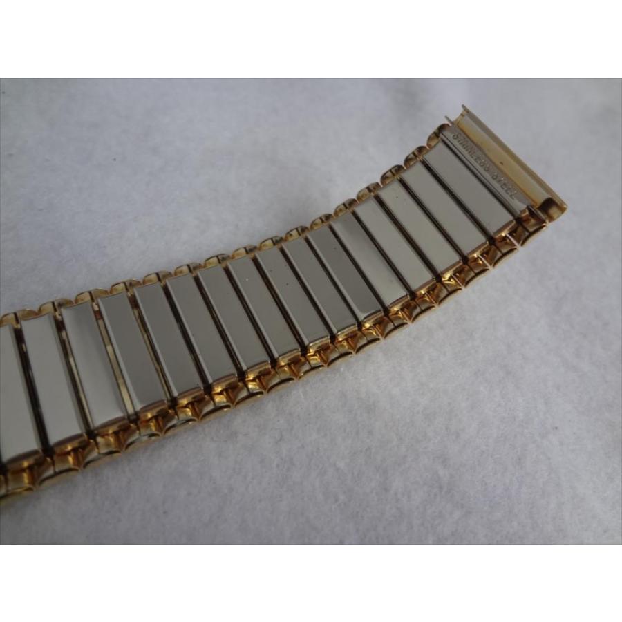 10K GF 　伸縮蛇腹ベルト　ゴールド 18ミリ幅 腕時計 蛇腹 ベルト 17mm 18mm 19mm 20mm 21mm 22mm 伸縮 時計