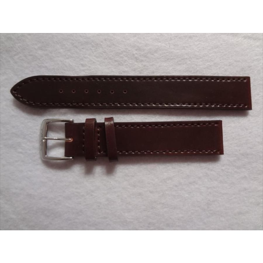 Nomos 純正 シェル・コードバン 18mm 腕時計ベルト バンド 茶(ダーク