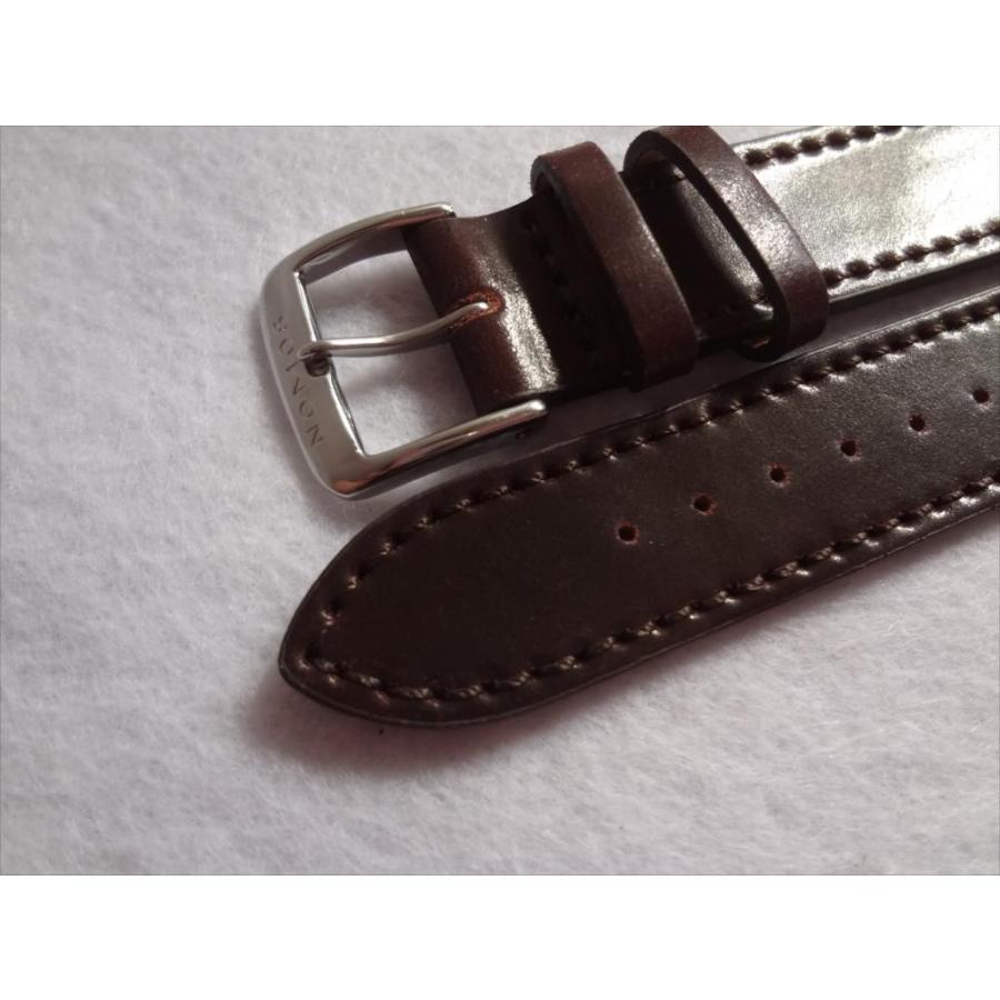 Nomos 純正 シェル・コードバン 18mm 腕時計ベルト バンド 茶(ダーク