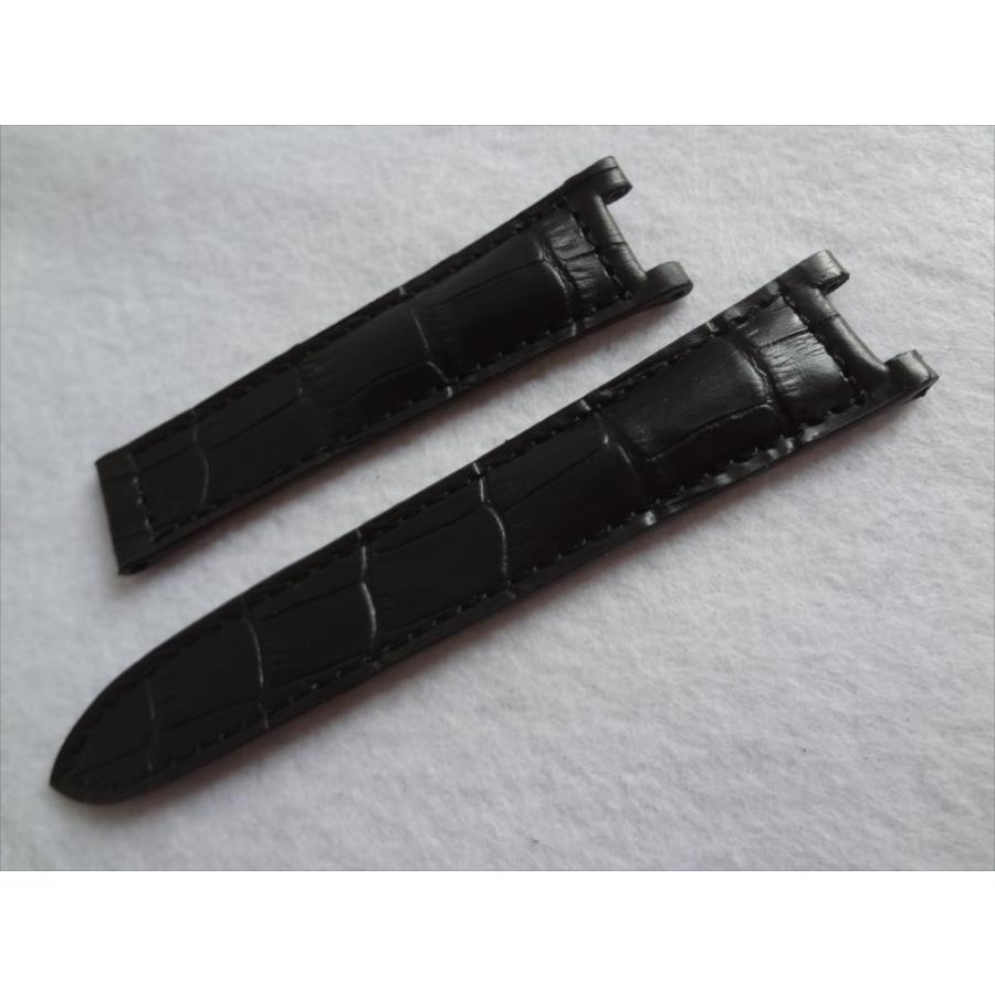 ドイツ RIOS1931 Cartier pasha用 20mm 腕時計レザーベルト バンド 黒