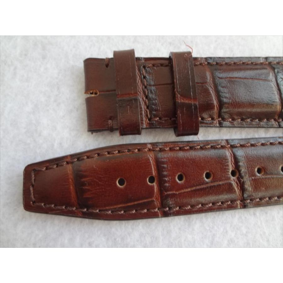 IWC 22mm ポルトギーゼ クロノグラフ用 レザーベルト 茶 茶色