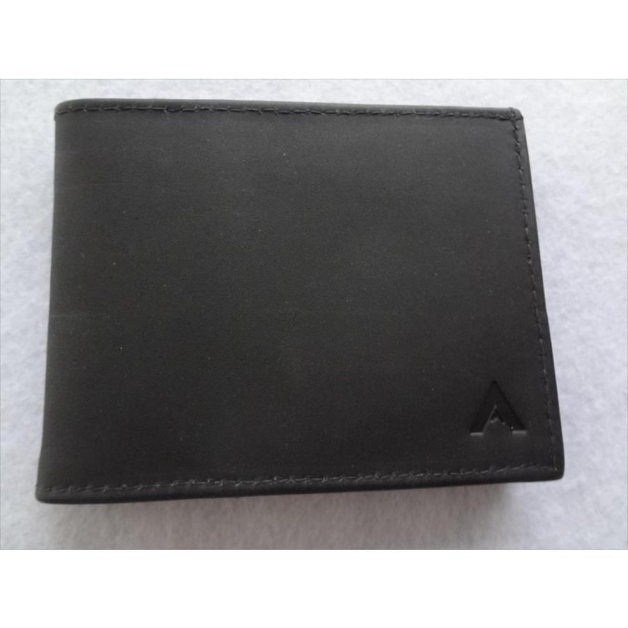 ALL-ETT 極薄財布 カード 札入れ Leather Sport Wallet 黒色 レザー