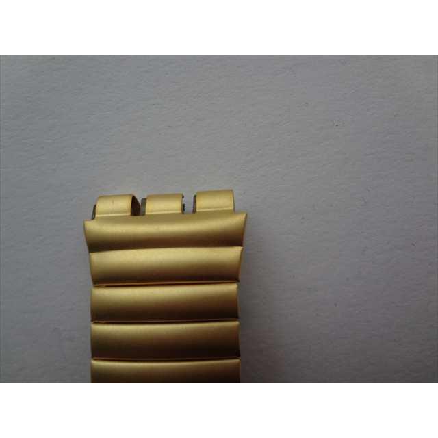 Swatch 17mm 腕時計用ステンレスバンド 伸縮タイプ ベルト ゴールド色