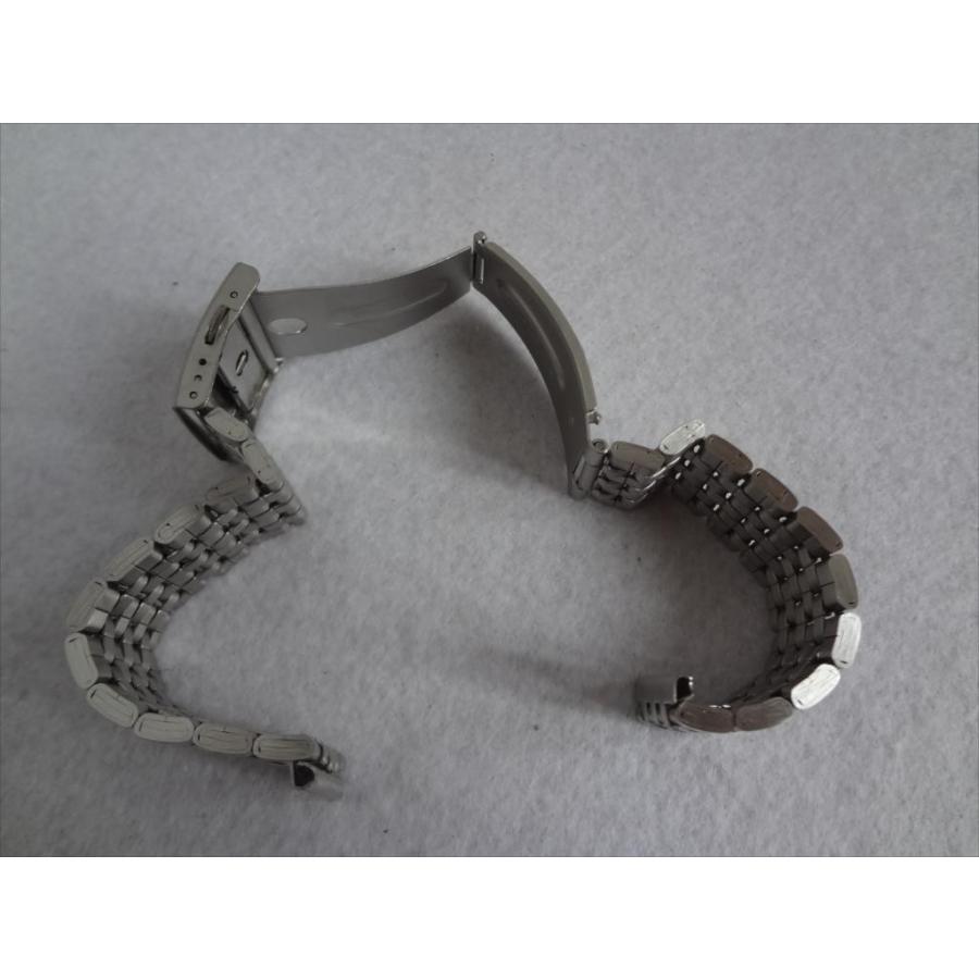 Bear 腕時計バンド 22mm ステンレスベルト 7連 艶消しシルバーElegant Stainless Steel Band バックル:プッシュ式 |  | 02