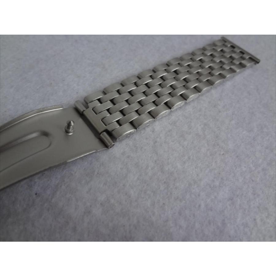 Bear 腕時計バンド 22mm ステンレスベルト 7連 艶消しシルバーElegant Stainless Steel Band バックル:プッシュ式 |  | 05