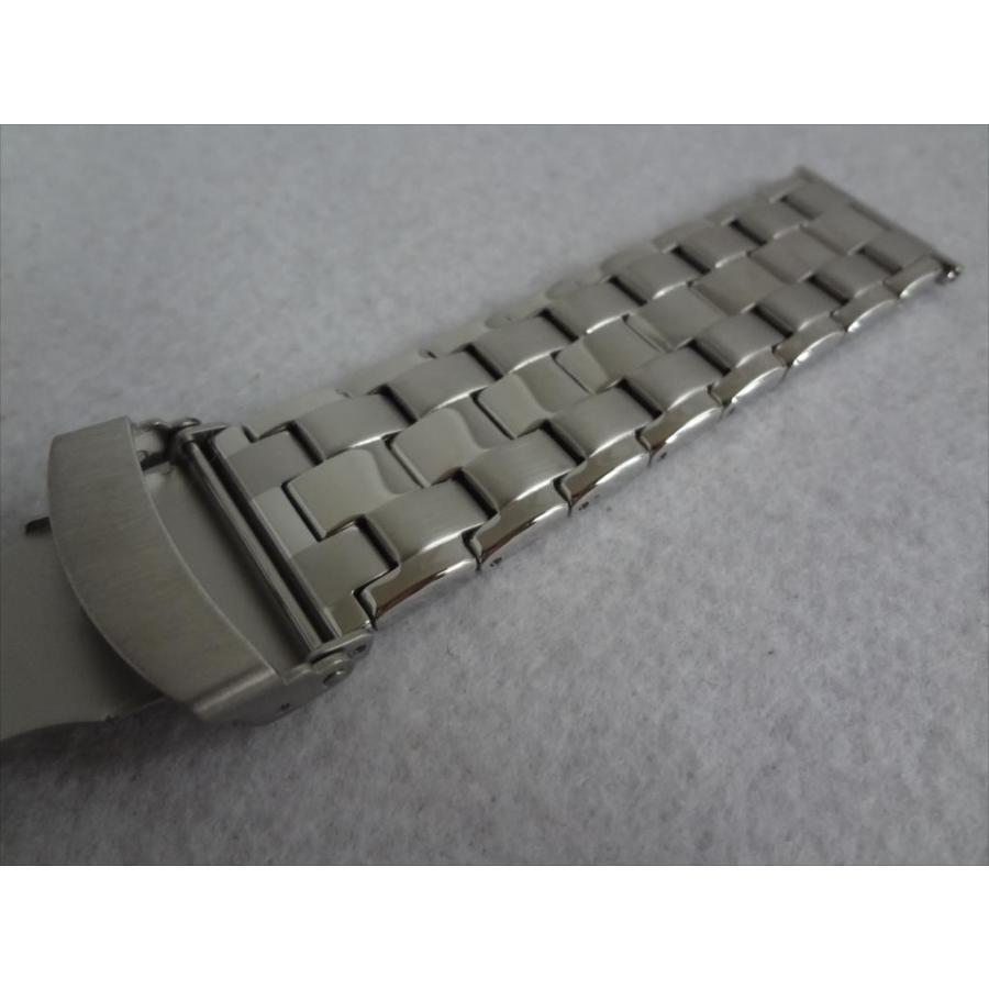 Bear 腕時計バンド 24mm ステンレスベルト 5連 Sporty Solid Look Stainless Steel Band バックル:ダブルロック プッシュ式 |  | 05