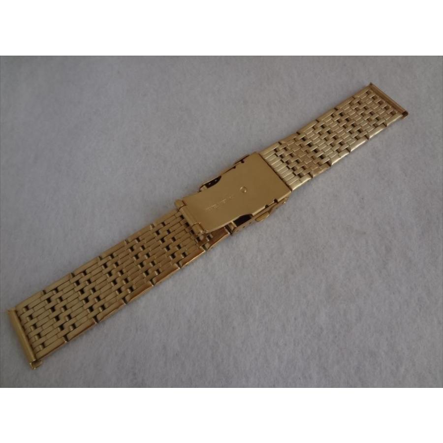 11連 腕時計バンド 24mm 時計ベルト 金色 ゴールド色 バックル:プッシュ式 ドイツ Bear |  | 01