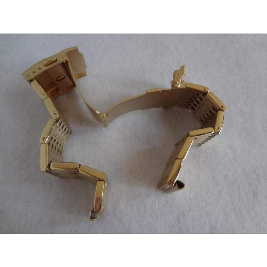 11連 腕時計バンド 24mm 時計ベルト 金色 ゴールド色 バックル:プッシュ式 ドイツ Bear |  | 02