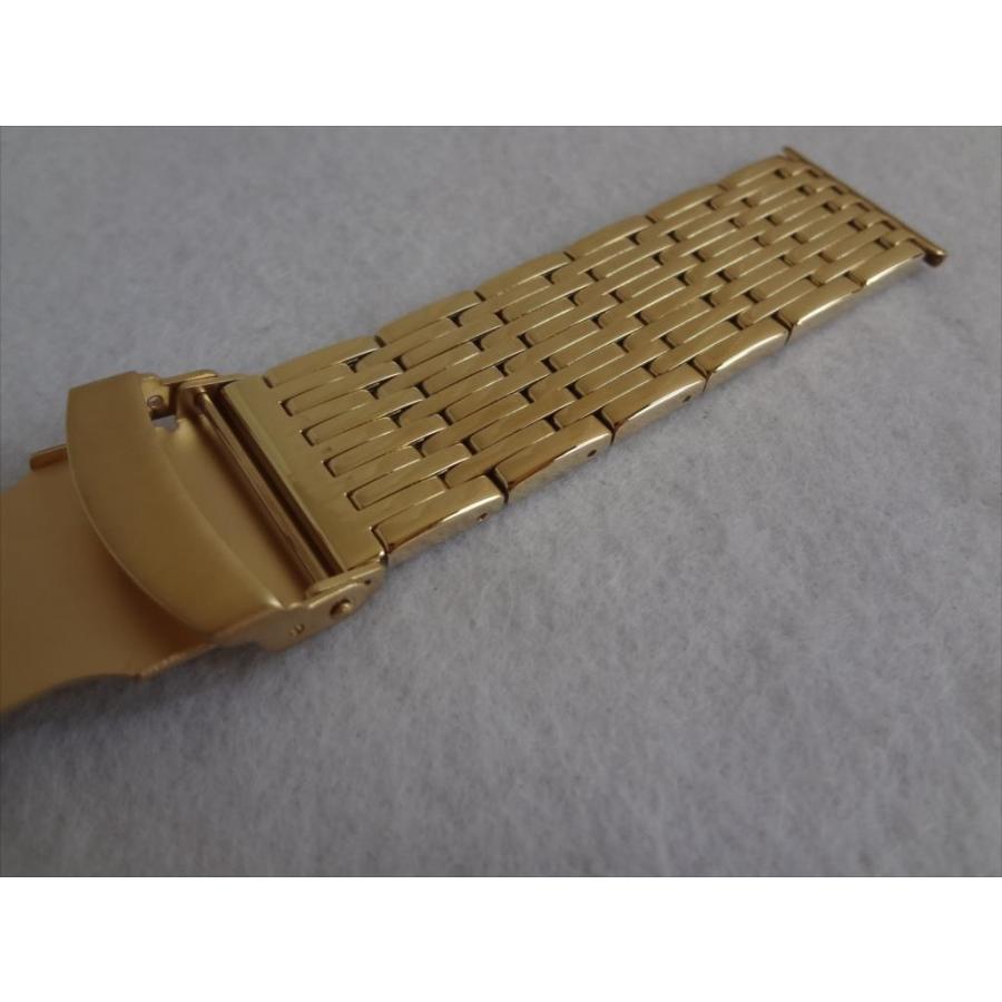 11連 腕時計バンド 24mm 時計ベルト 金色 ゴールド色 バックル:プッシュ式 ドイツ Bear |  | 05