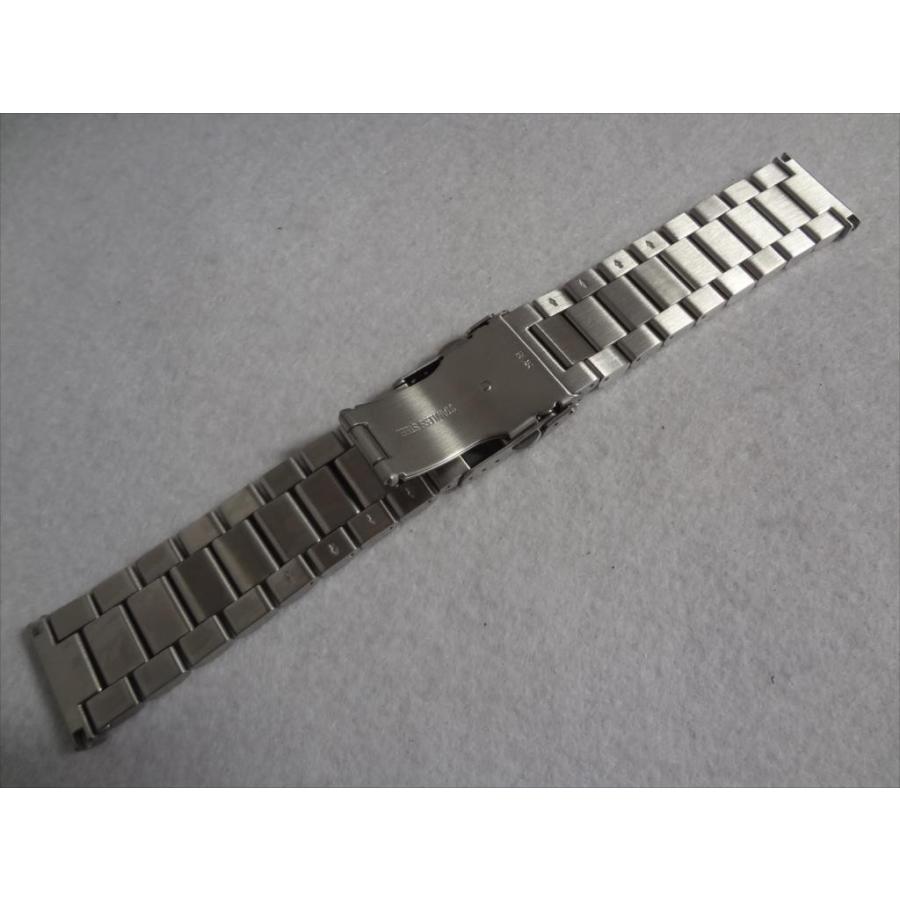Bear 腕時計バンド 24mm ステンレスベルト 3連 Sporty Oyster Solid Stainless Steel Band バックル:ダブルロック プッシュ式 重厚 |  | 01