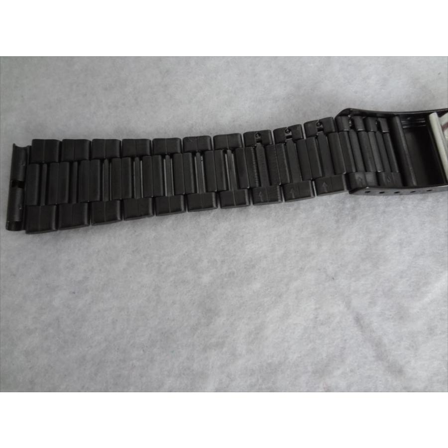 腕時計交換メタルベルト 18mm 黒色 ブラックIP ステンレスバンド CASIO