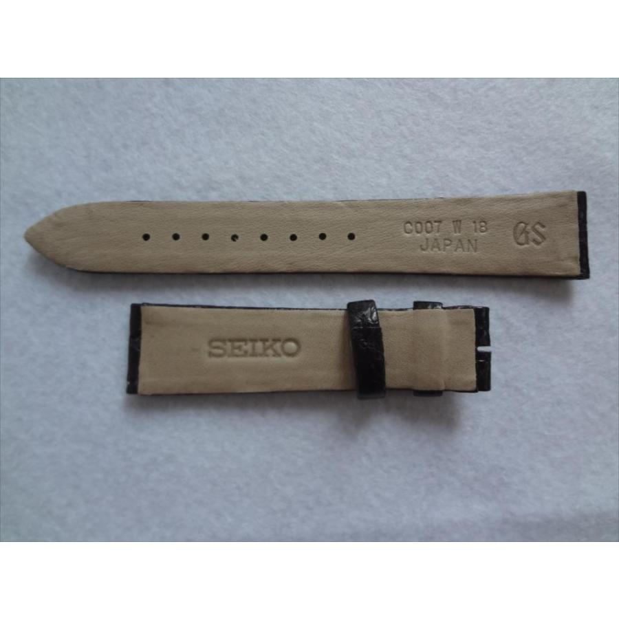 SEIKO 純正バンド 18mm グランドセイコーSBGW033用クロコダイル SEIKO 純正バンド 18mm グランドセイコーSBGW033用クロコダイル