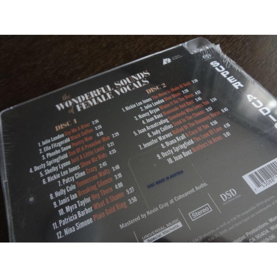 2枚組 SACD The Wonderful Sounds of Female Vocals 女性ボーカル Julie London,Holly Cole,Patricia Barber,Diana Krall,Joan Baez |  | 01