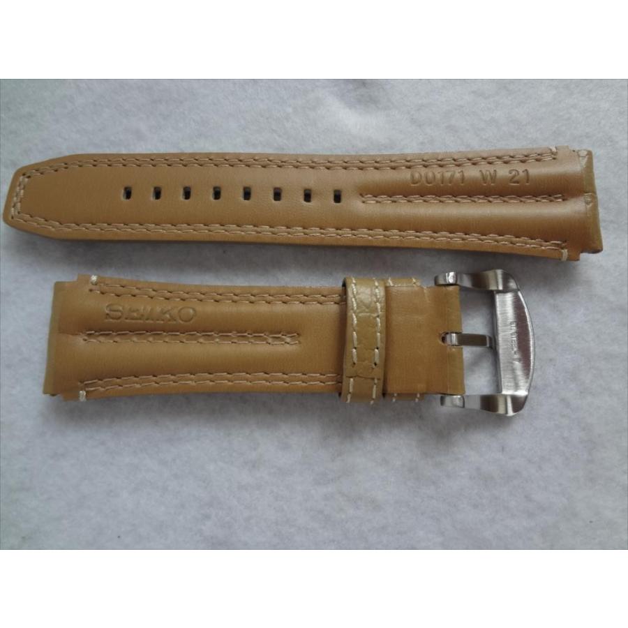 SEIKO 純正 レザーベルト 21mm 腕時計バンド 茶 茶色 SEIKO 純正 腕時計 バンド 21mm SBDC011 SBDC035 6R15-01W0 用