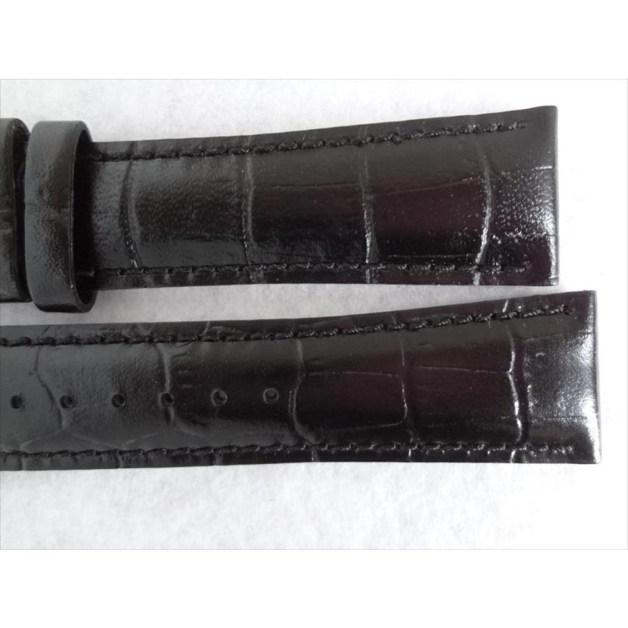 SEIKO 純正 バンド 22mm カーフ 牛革 ワニ型押し 腕時計レザーベルト