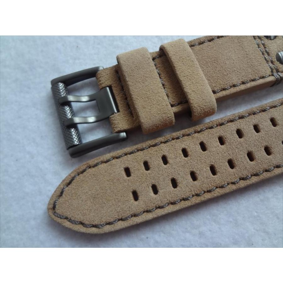 Luminox 純正 レザーバンド 1820, 1840用 23mm ベルト 茶色 リベット