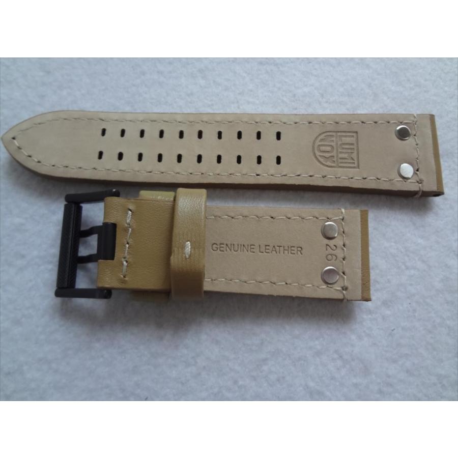 Luminox 純正 レザーバンド 1920 / 1925 1940 用 26mm ベルト 茶 茶色