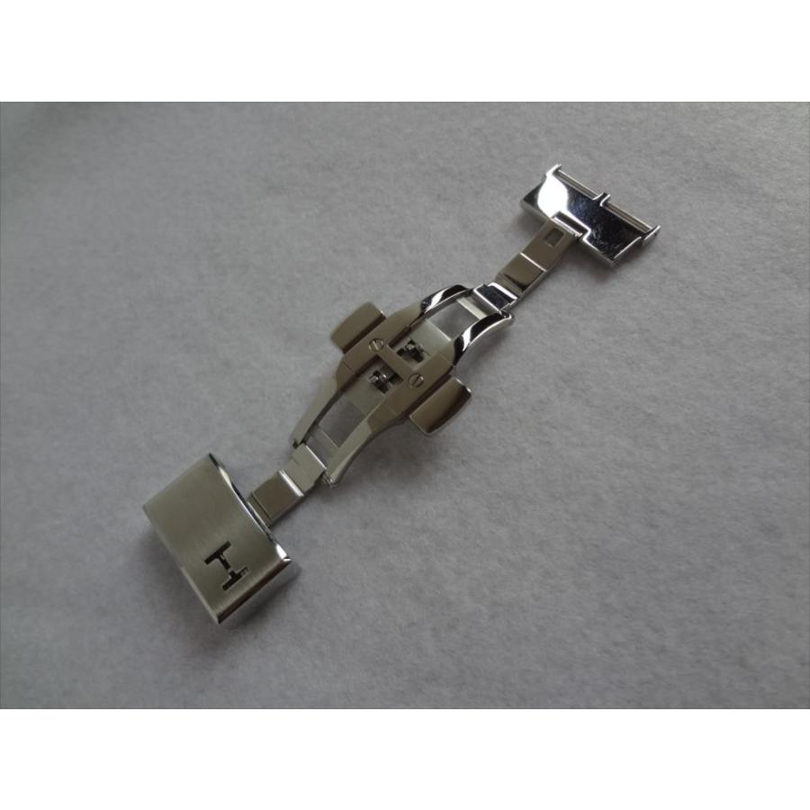 ハミルトン純正バタフライ腕時計ベルト用バックル20mm 両開きプッシュ