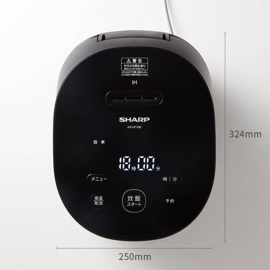 新品 シャープ KS-HF10B-B 炊飯器 PLAINLY 5.5合炊き : パーツワイド