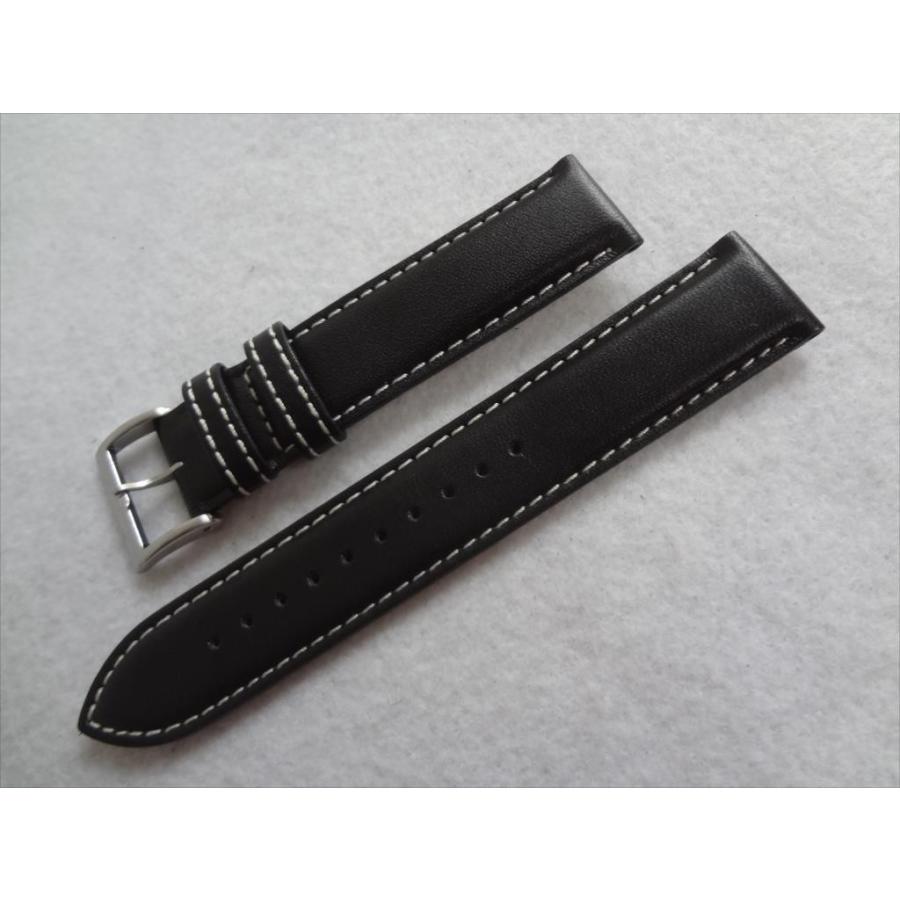 SEIKO 純正 レザーベルト 20mm SSC009P3 V172-0AC0用 腕時計バンド 黒