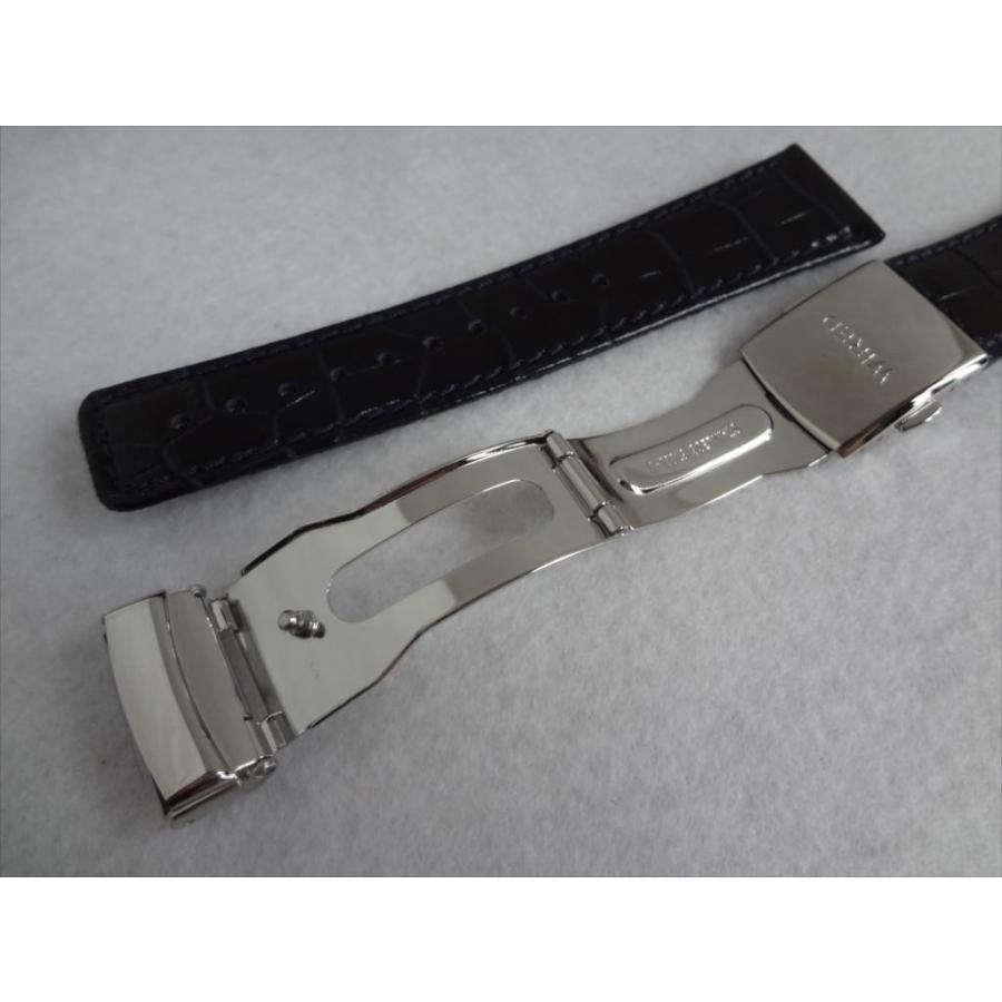 Seiko 純正 バンド WIRED AGAD056 V176-0AD0 用レザーベルト 20mm 青色