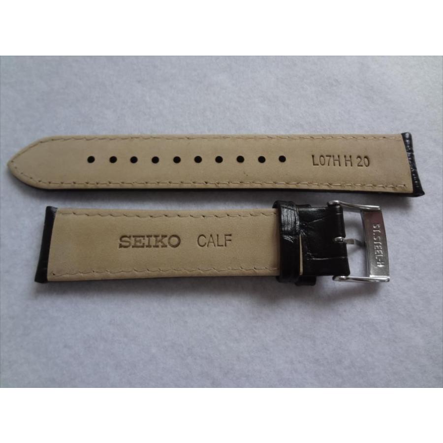SEIKO 純正 SRN049P1 SRN073P SRN051P1 用 レザーバンド 20mm 腕時計