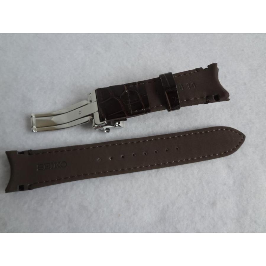Seiko 純正 BRIGHTZ バンド SDGC025 6R21-00W0用 クロコダイル 腕時計