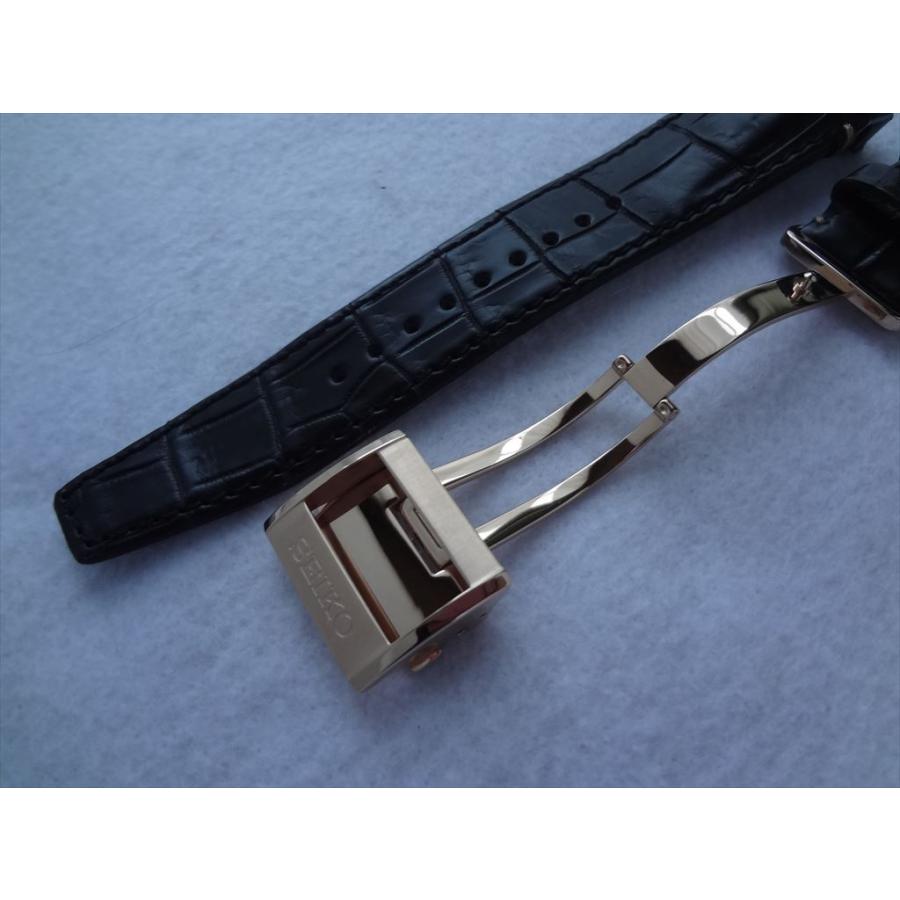希少 新品 SEIKO 純正 アストロン 22mm クロコダイルバンド 茶色 ASTRON L0CK013J9 SEIKO アストロン 22mm 純正革ベルト