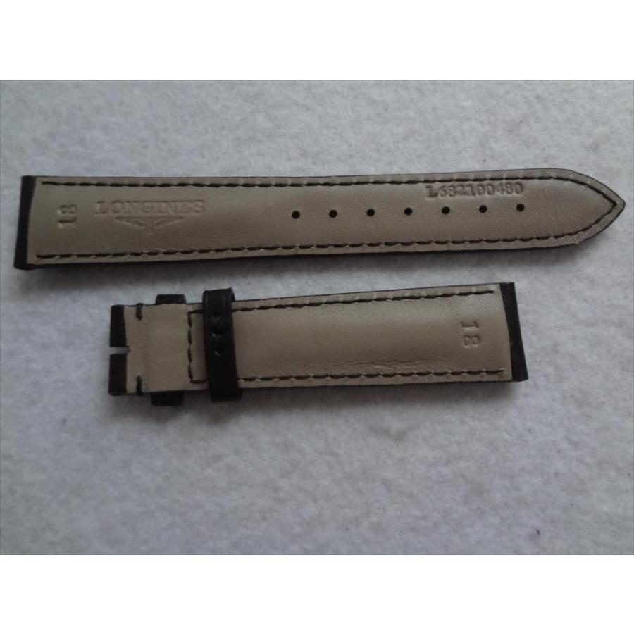 ロンジン　純正革ベルト+尾錠　ラグ幅18mm Longines ロンジン 純正 レザーベルト 18mm 腕時計 バンド 黒