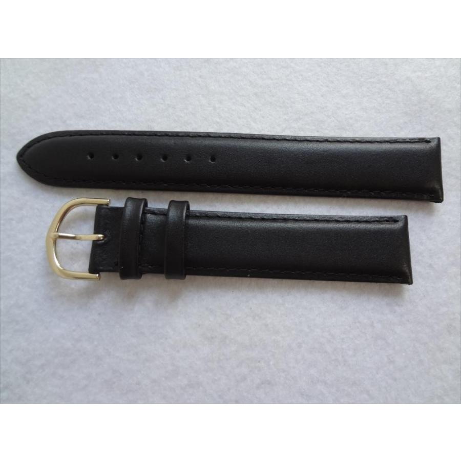 TIMEXタイメックス純正バンド 19mm レザーベルト 黒 黒色 ブラック