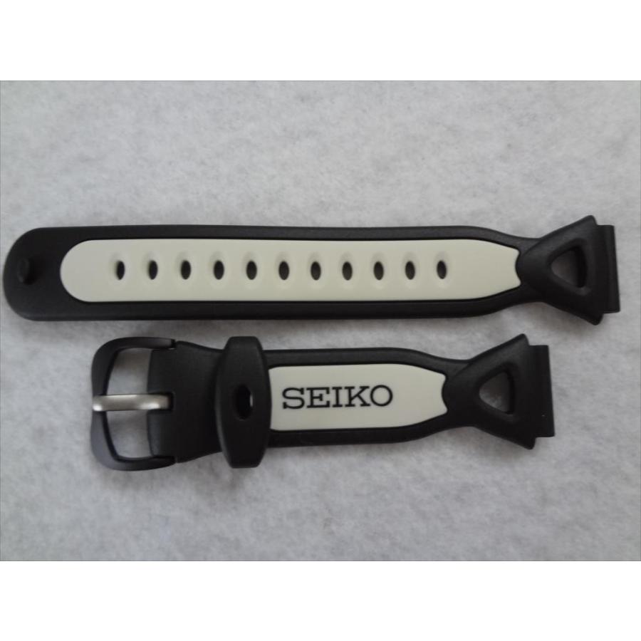 SEIKO 純正 腕時計バンド スーパーランナーズ EX SBDH003 黒/白 ベルト