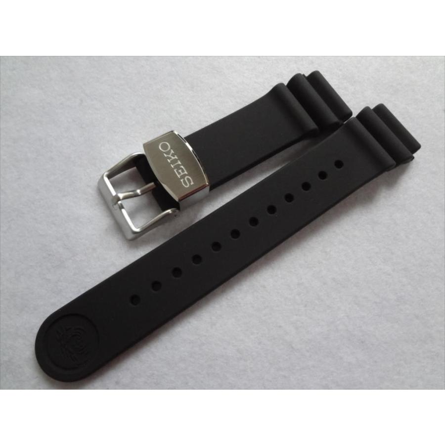 SEIKO 純正 SBBN033 7C46-0AG0 用 シリコンバンド 22mm 腕時計ベルト