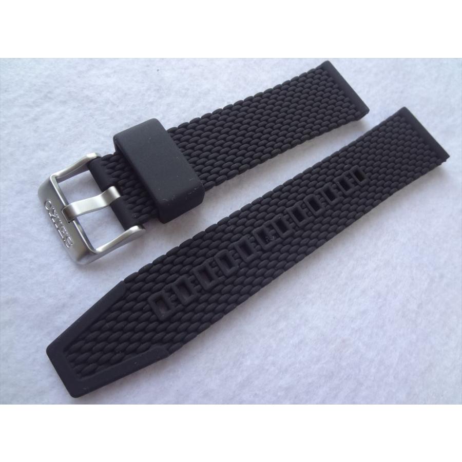 SEIKO 純正 ベルト SRPD71 SRPD73用 腕時計 シリコンバンド 22mm 黒色 