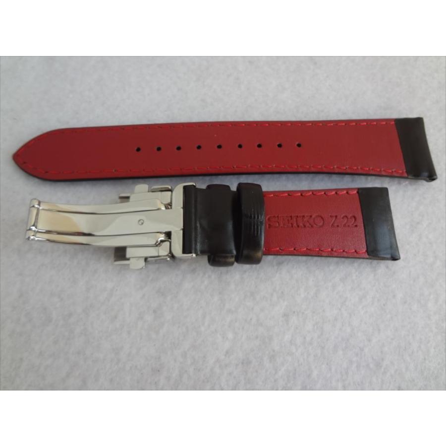 SEIKO 純正 腕時計バンド 22mm 7B22-0AL0 7B25-0AB0 用 レザー SEIKO 純正 腕時計バンド 22mm 7B22-0AL0 7B25-0AB0 用 レザー