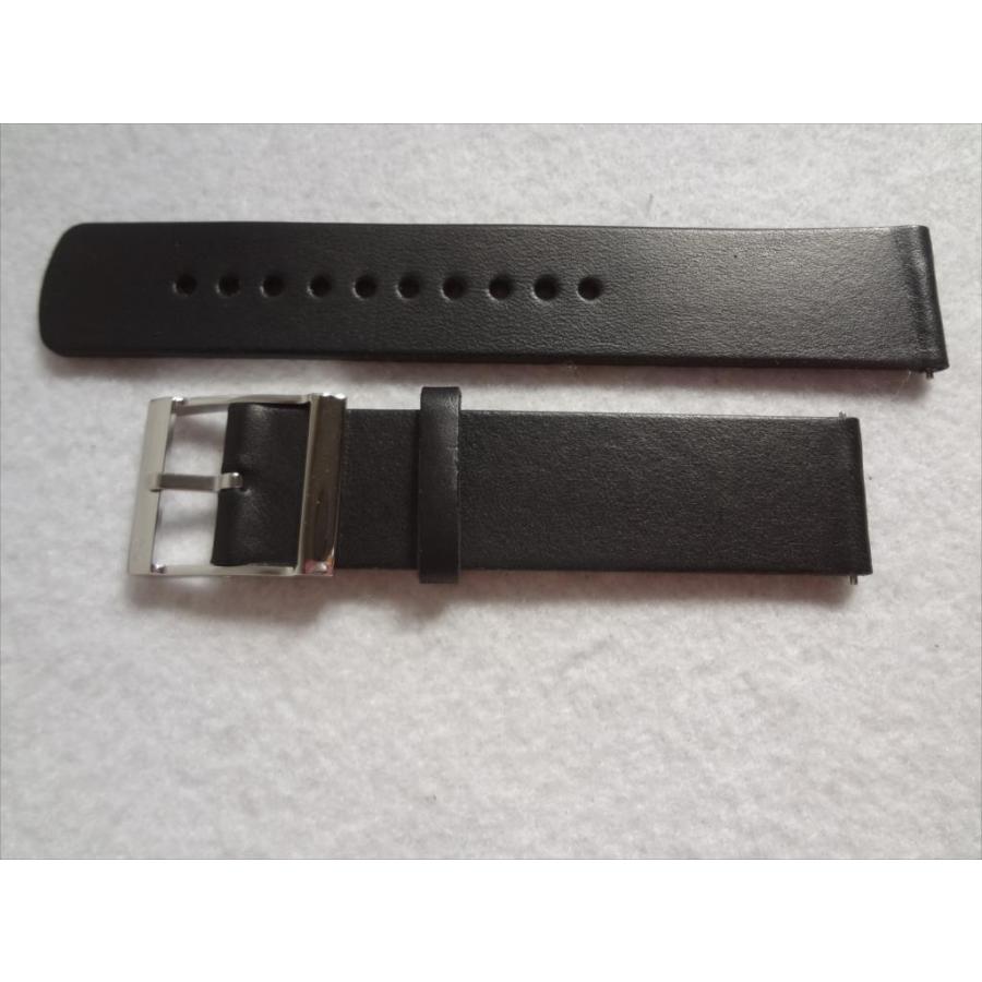 SKAGEN スカーゲン 純正バンド SKT1101用 20mm レザーベルト 黒