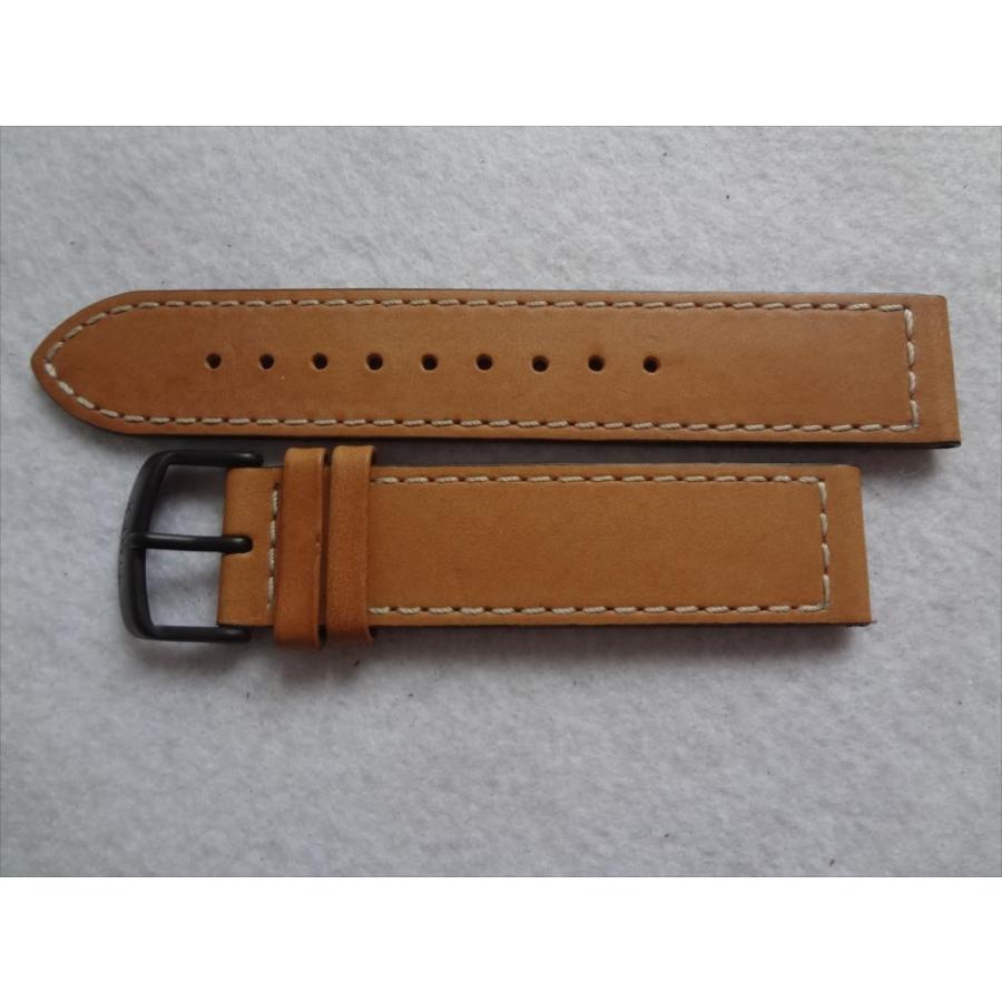 Timex 純正 腕時計バンド T2N700用 20mm 交換レザーベルト 茶 ブラウン