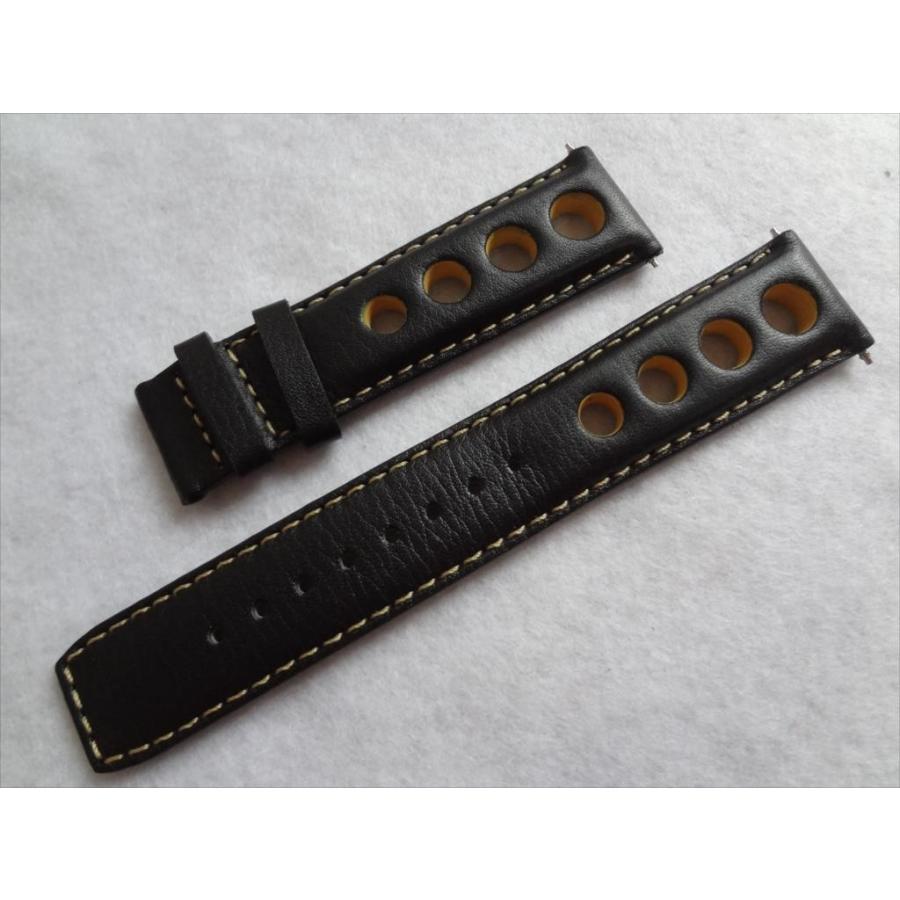 ティソ純正Tissot本革レザーベルトPRS516用バンド20mm黒