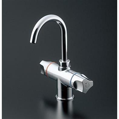 TOTO電気温水器 TOTO TLS21-1E 元止め式台付2ハンドル混合水栓（電気温水器用