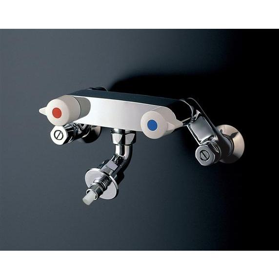 TOTO TW21RZ 洗濯機用壁付2ハンドル混合水栓（自在形、ホース接続形