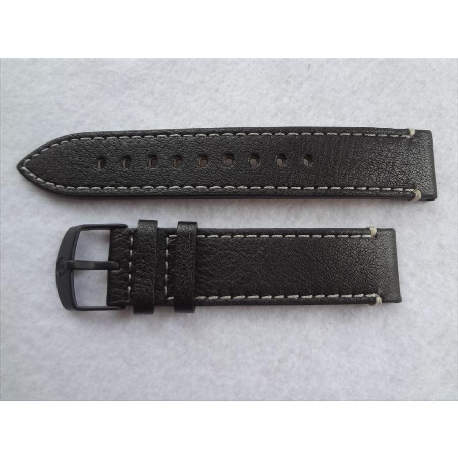 Timex Expedition TW4B09100用 純正 腕時計バンド 20mm レザーベルト タイメックス ストラップ 黒 黒色
