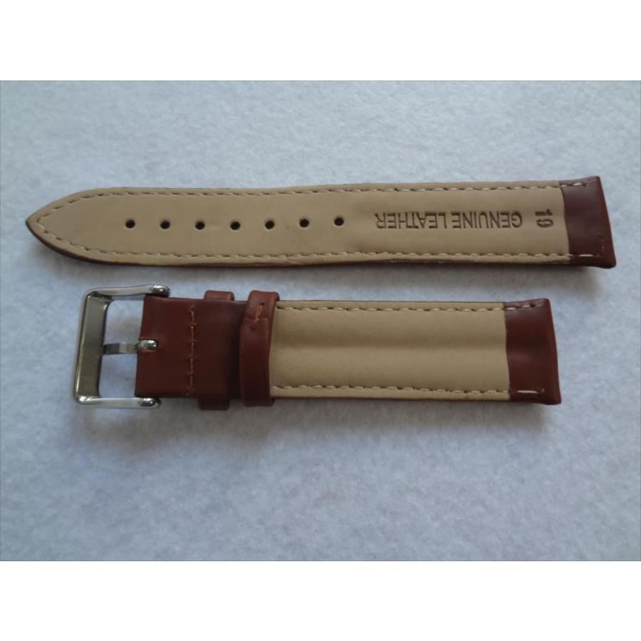 TIMEX タイメックス 純正バンド 19mm レザーベルト 茶 茶色 ブラウン